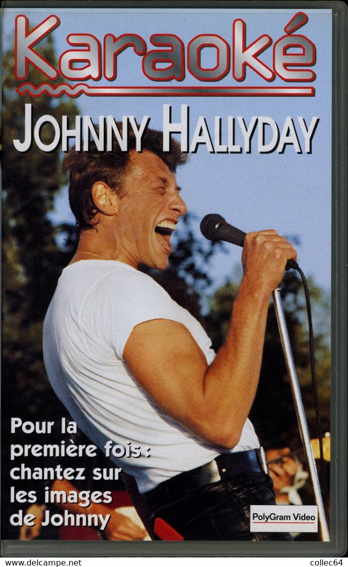 VHS JOHNNY HALLYDAY - Karaoké - Concerto E Musica