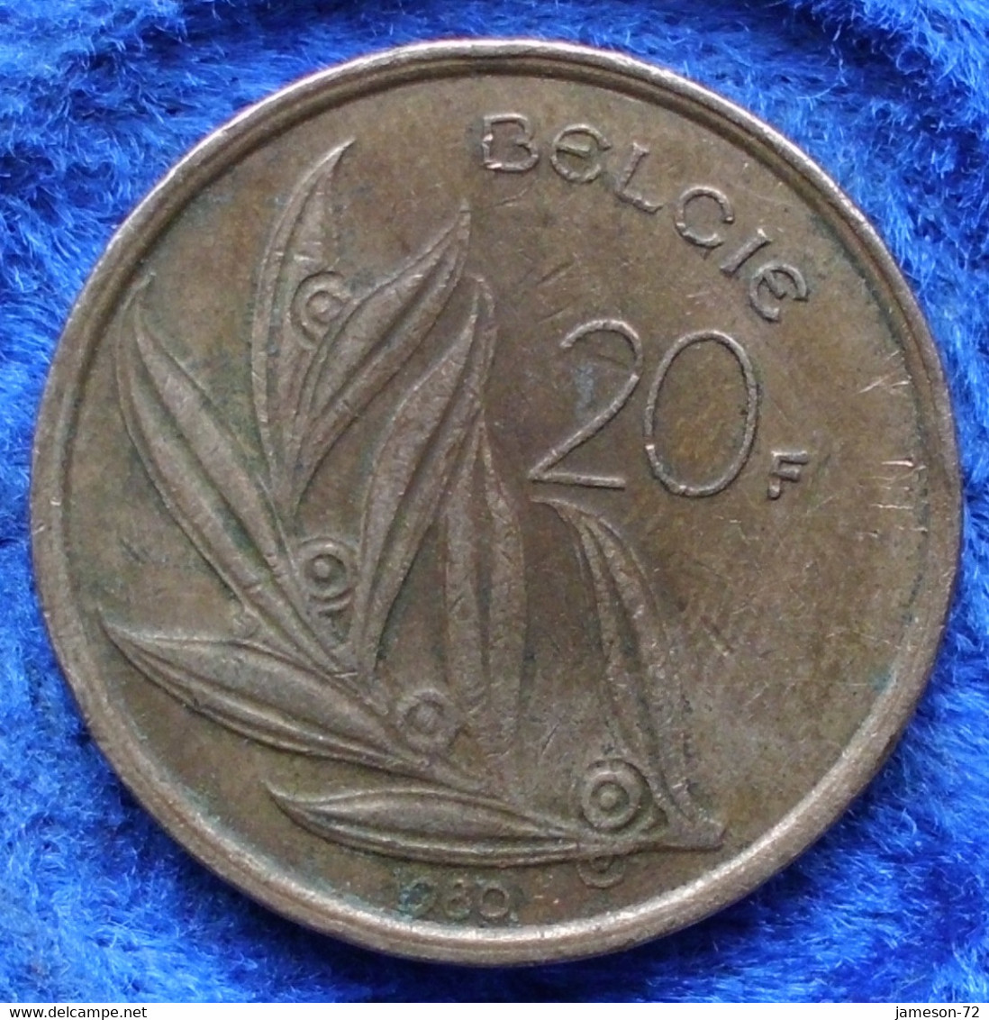 BELGIUM - 20 Francs 1980 Flemish KM# 160 Baudouin I (1951-1993) - Edelweiss Coins - Zonder Classificatie