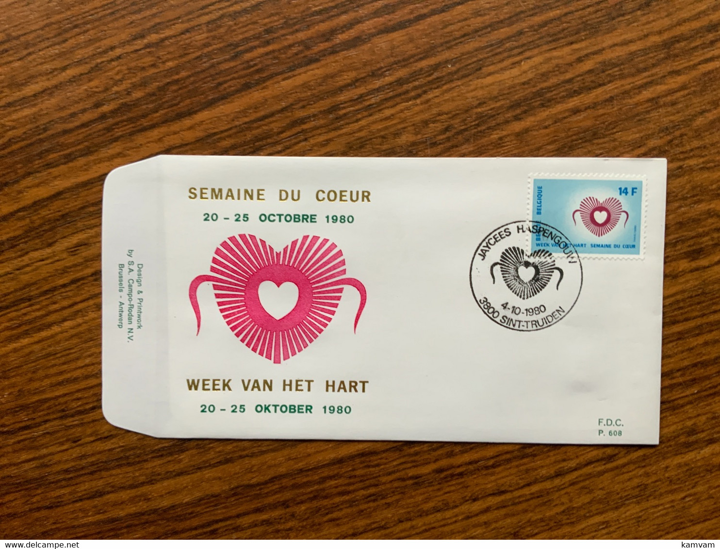 FDC 1992 Week Van Het Hart - Semaine Du Coeur - Sin Clasificación