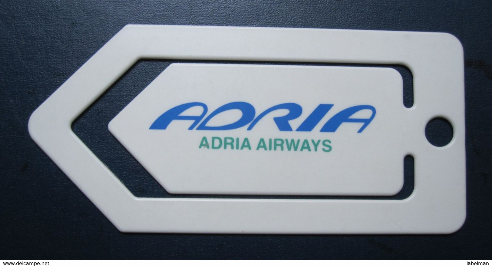 SLOVENIA ADRIA AVIOPROMET XL CLIP ADVERTISING AIRWAYS AIRLINE STICKER LABEL TAG LUGGAGE BUGGAGE PLANE AIRCRAFT AIRPORT - Papiere