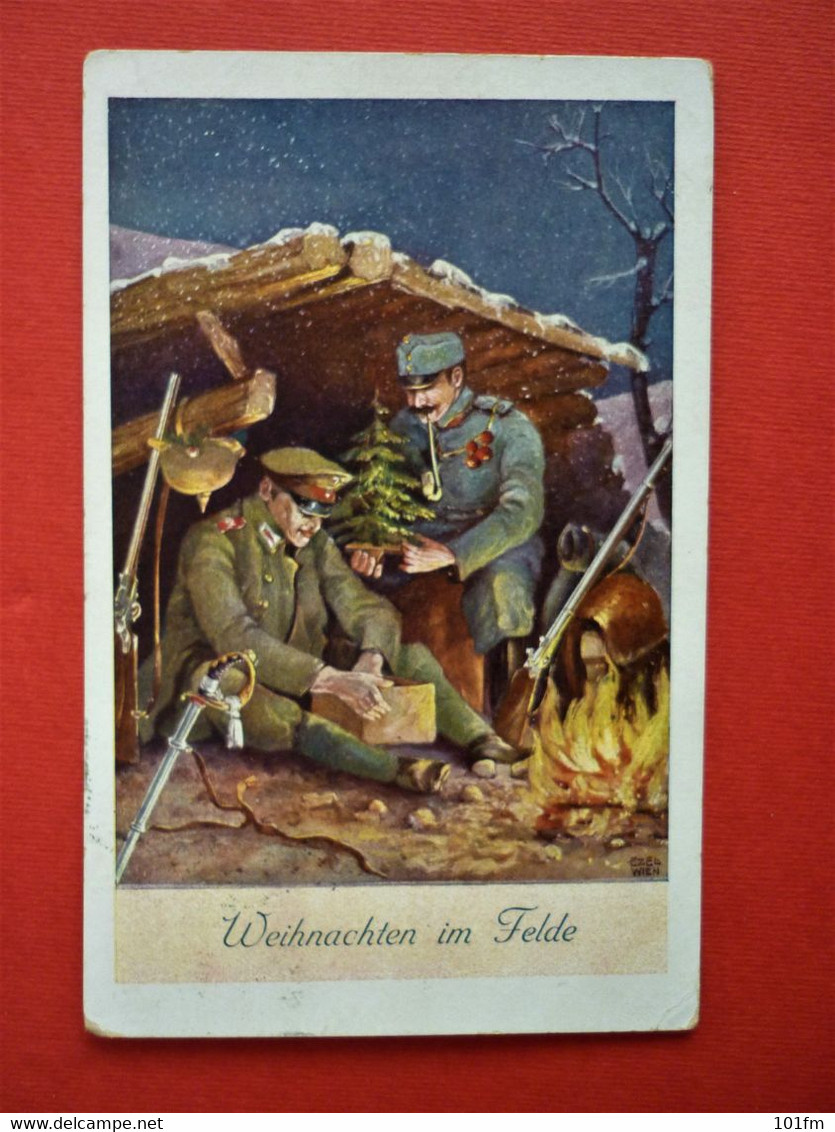 WAR 1914 - 18 , K.U.K. WEIHNACHTEN IM FELDE - Oorlog 1914-18