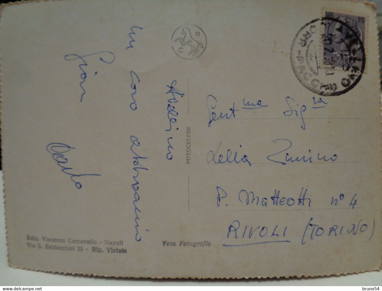 Cartolina Avellino Santuario Di Montevergine 1958 - Avellino