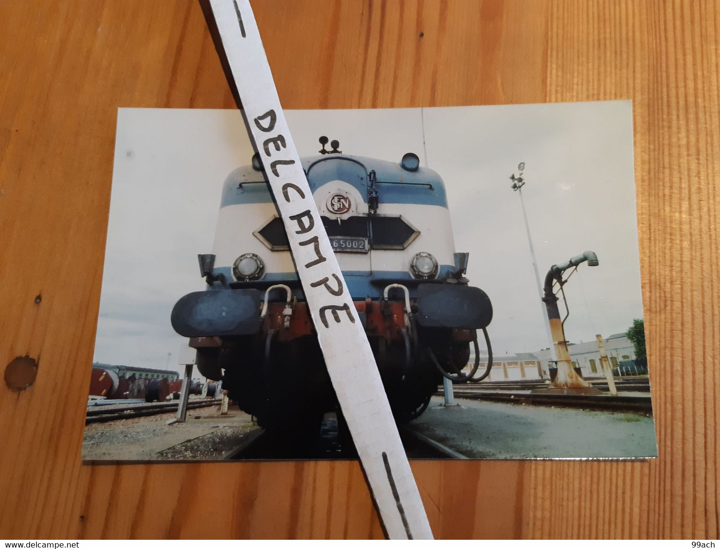 SNCF : Photo Originale Anonyme : Locomotive Diesel CC 65002 à SAINTES (17) Le 25/06/1987 - Treni