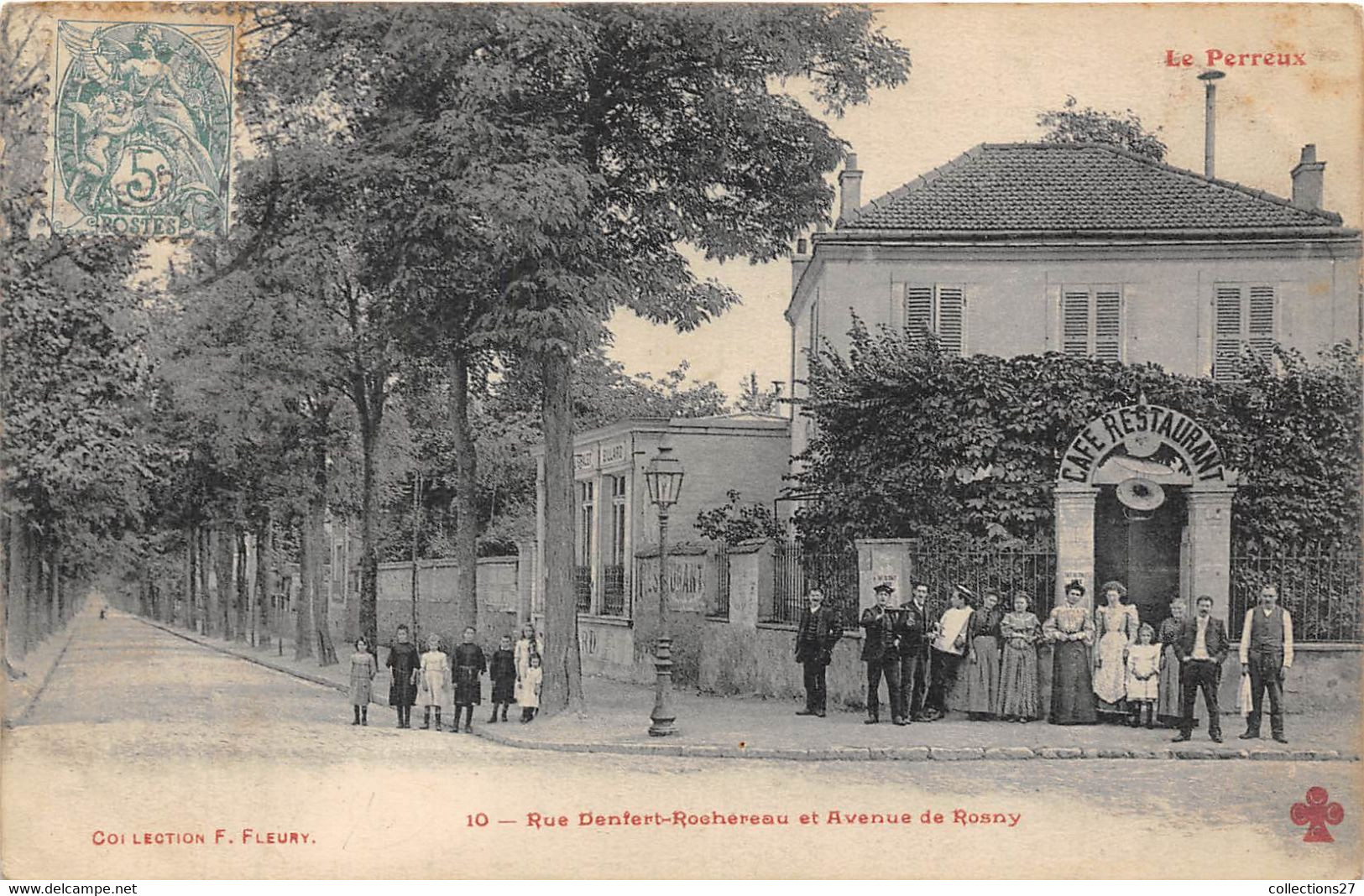 94-LE-PERREUX- RUE DENFERT-ROCHEREAU ET AVENUE DE ROSNY - Le Perreux Sur Marne