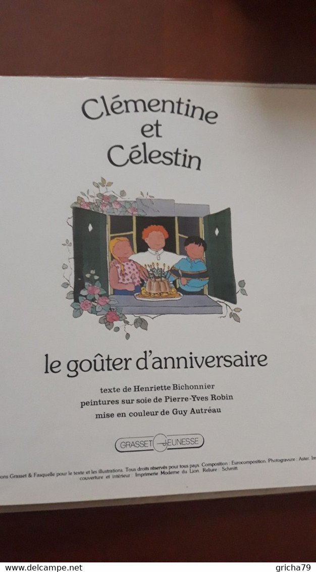 LIVRE POUR ENFANT - CLEMENTINE ET CELESTIN * LE GOUTER D ANNIVERSAIRE - Auteurs Français