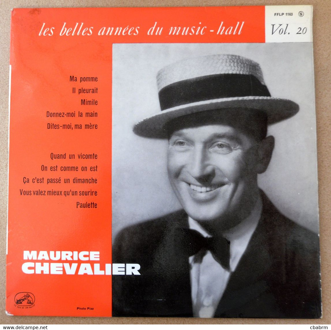 33 TOURS 25 Cm MAURICE CHEVALIER MA POMME LES BELLES ANNEES DU MUSIC HALL VOL 20 - Formats Spéciaux