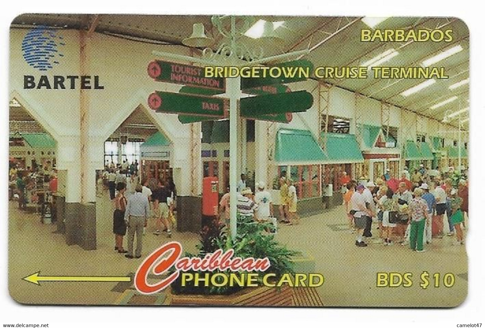 Antigua & Barbuda, Caribbean, Used Phonecard, No Value, Collectors Item, # Barbados-3  Shows Wear - Barbades