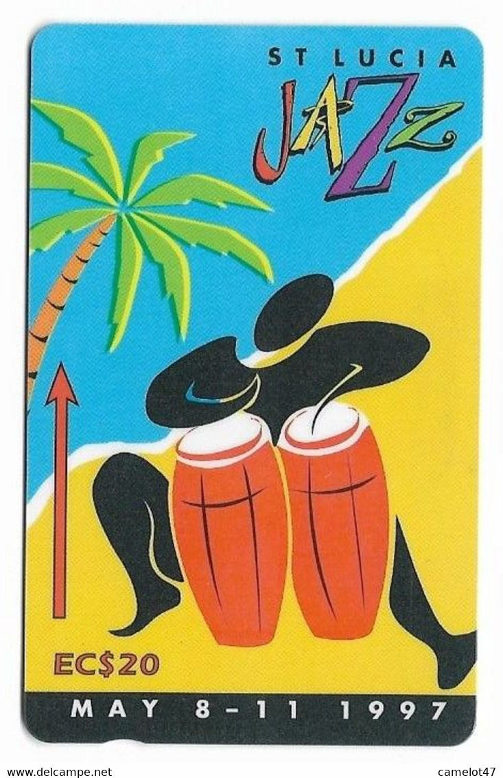 St. Lucia, C&W, Used Phonecard, No Value, Collectors Item, # Stlucia-2  Shows Wear - Antilles (Other)