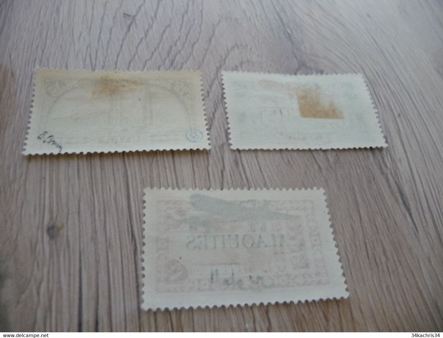 TP Colonies Françaises  Alaouites  Charnière PA N° 14 à 16 - Unused Stamps