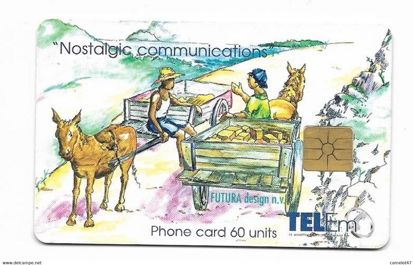 St. Maarten, TelEm, Used Chip Phonecard, No Value, Collectors Item, # Stmaarten-1 - Antillas (Nerlandesas)