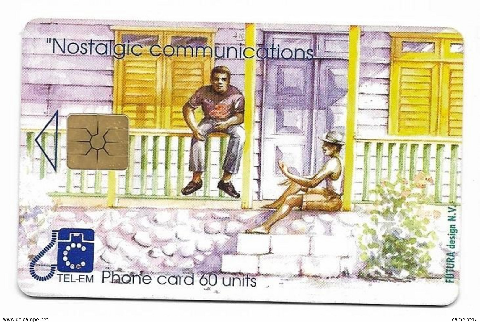 St. Maarten, TelEm, Used Chip Phonecard, No Value, Collectors Item, # Stmaarten-2 - Antillas (Nerlandesas)