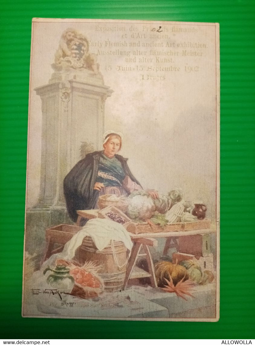 10824 "EXPOSITION DES PRIMITIFS FLAMANDS ET D'ART ANCIEN-BRUGES-15 JUIN/15 SEPTEMBRE 1902-FLORI VAN ACKER" -CART SPED - Fairs