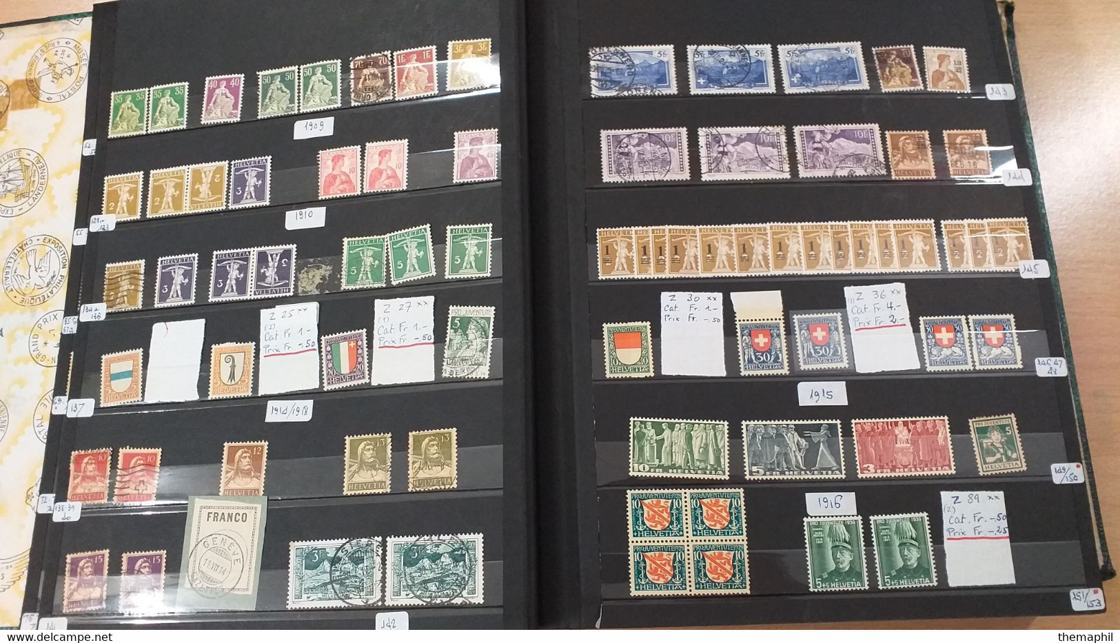 Lot N° TH 1205 SUISSE Importante Collection Dans Un Gros Classeur Nombreux Neufs Xx Et Obl. - Collezioni (in Album)