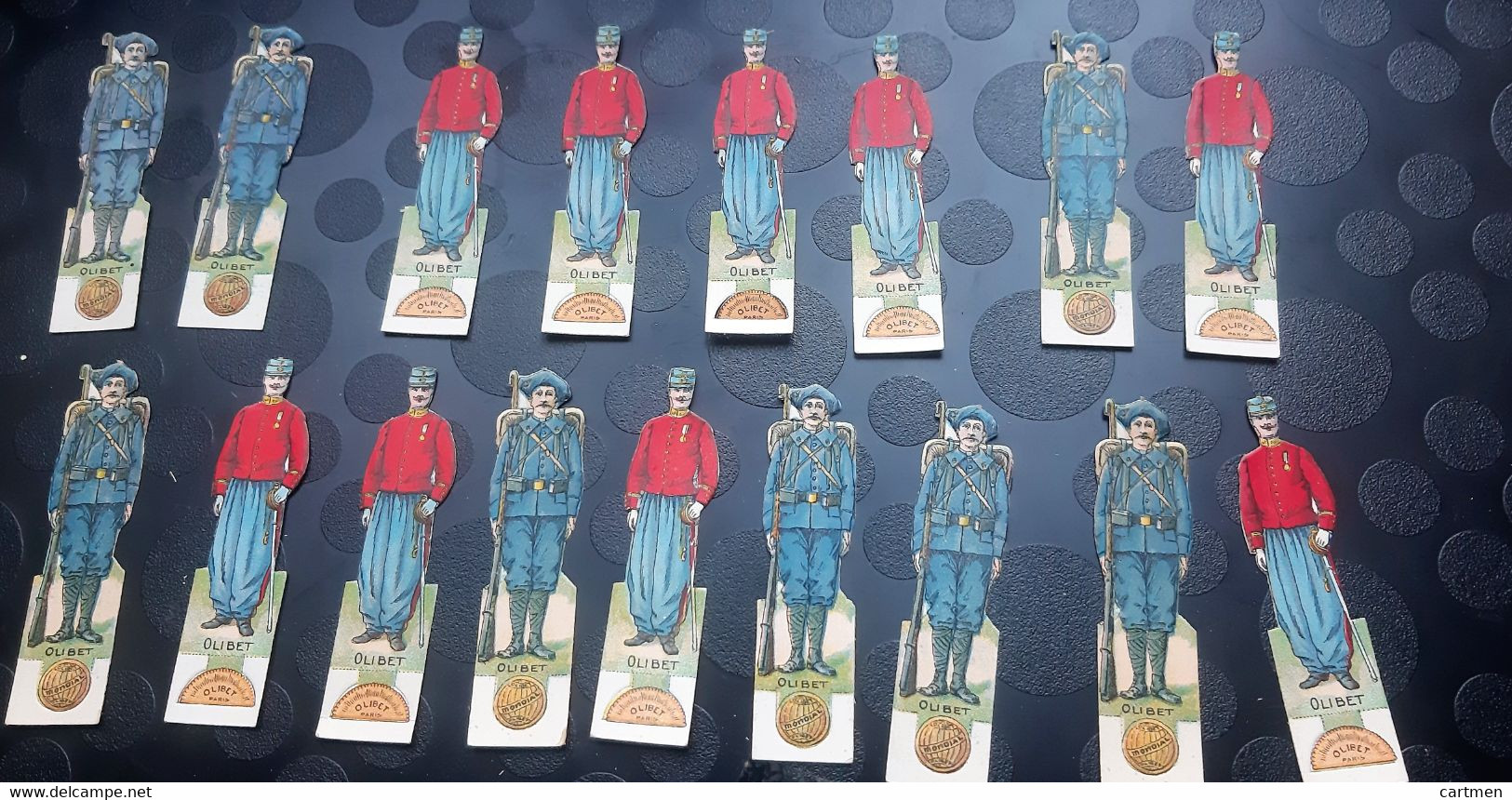 FIGURINES SOLDATS IMAGES EPINAL PLUS DE 300 MILITAIRES EN CARTON DECOUPES FANTASSINS ET CHASSEURS ALPINS OLIBET A MONTER - Sonstige & Ohne Zuordnung