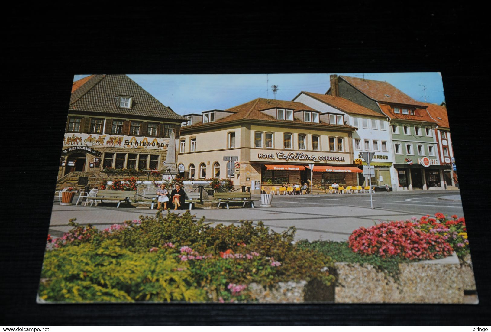 21092-           BAD KÖNIGSHOFEN, MARKTPLATZ, HOTEL HEINTZ - Bad Königshofen