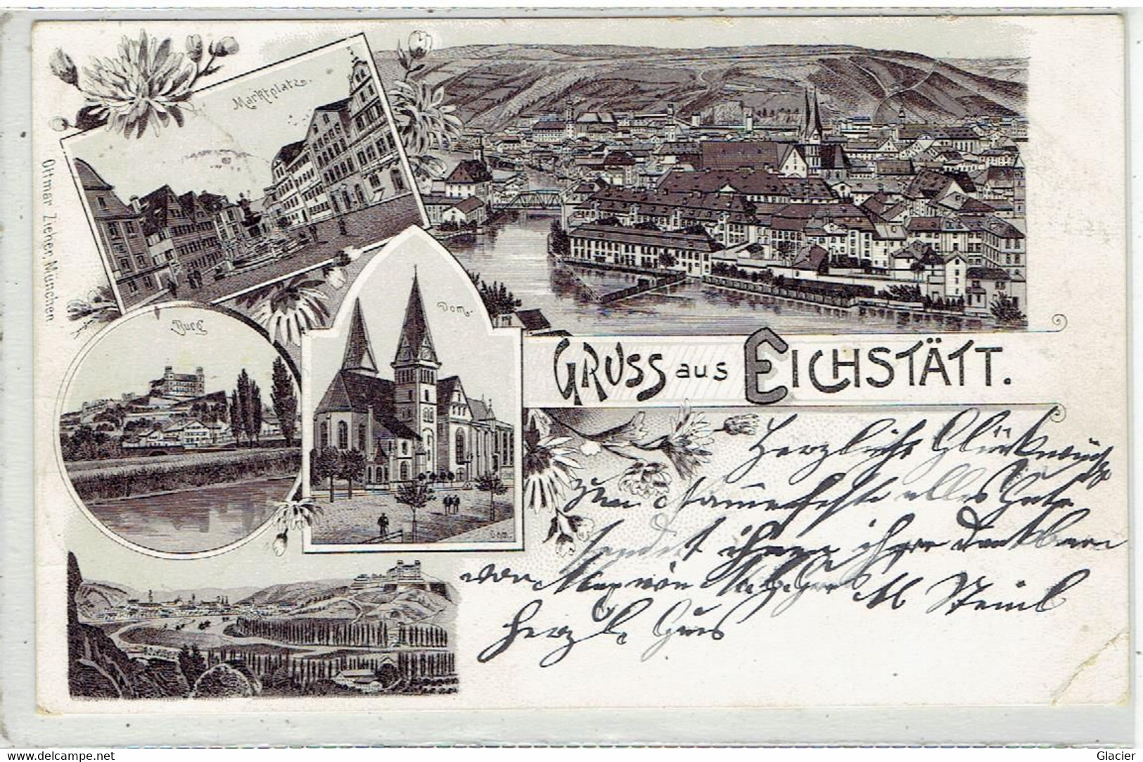 Gruss Aus EICHSTÄTT - Bayern - Litho Karte Sendet 1901 - Eichstaett