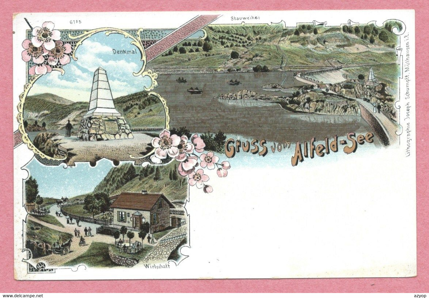 68 - GRUSS Vom ALFELD-SEE Près SEWEN - Vallée De MASEVAUX - Litho Couleur - Wirtschaft - Autres & Non Classés