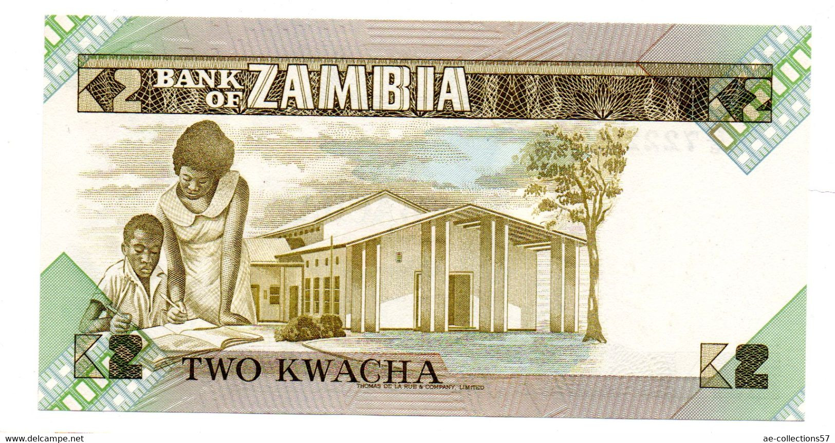 Zambie / 2 Kwacha / UNC - Sambia