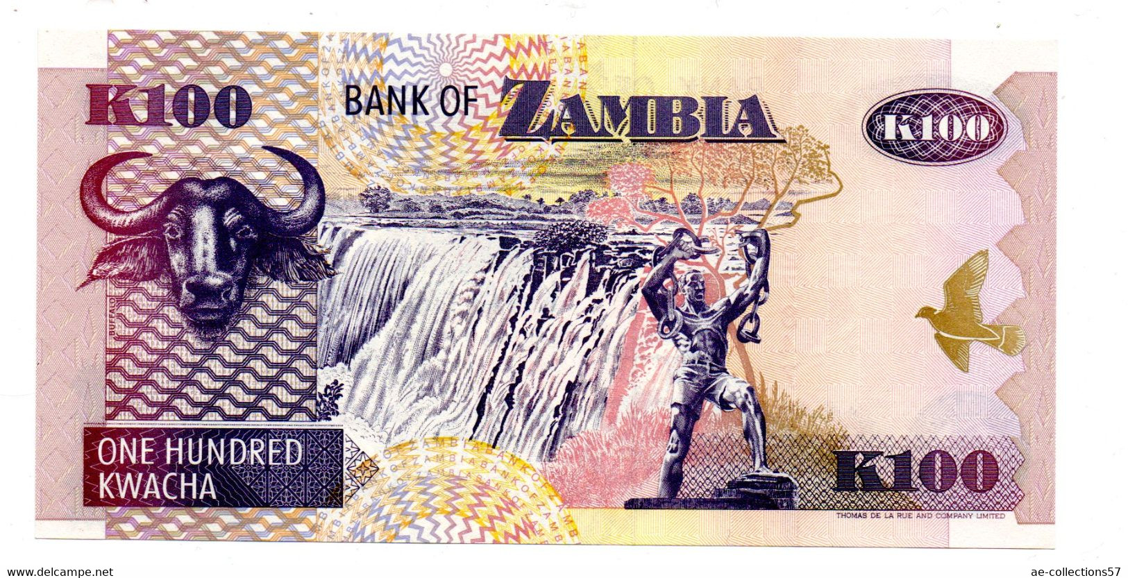 Zambie / 100 Kwacha / UNC - Zambie