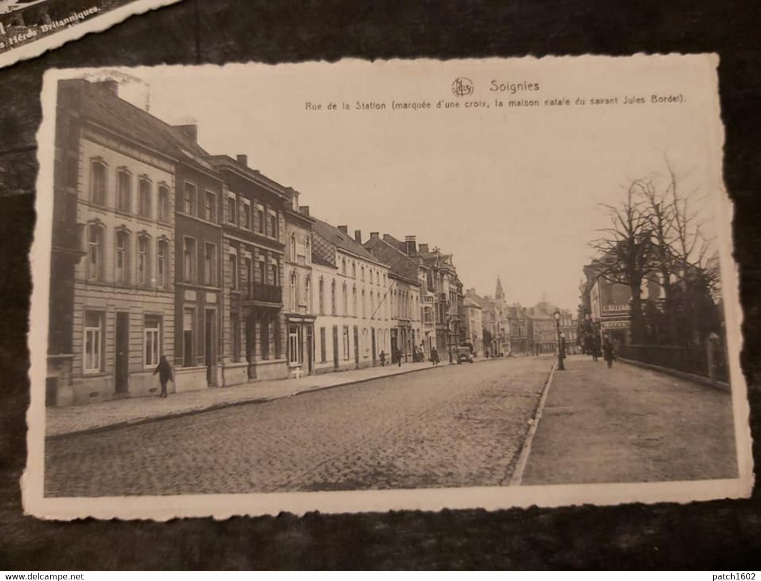 Soignies Rue De La Station Marquée D'une Croix  La Maison Natale  Du Savant  Jules Bordet - Soignies