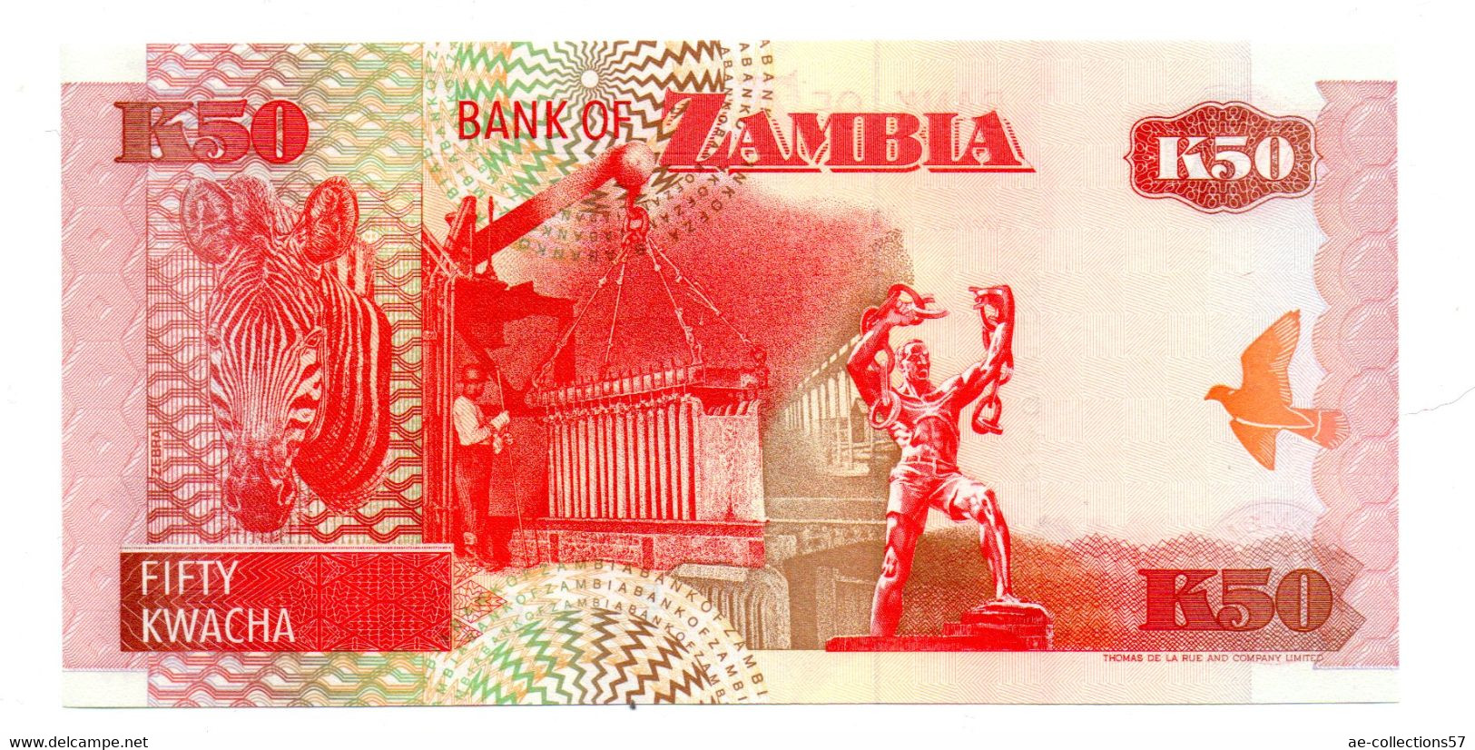 Zambie / 50 Kwacha 1992 / UNC - Zambie