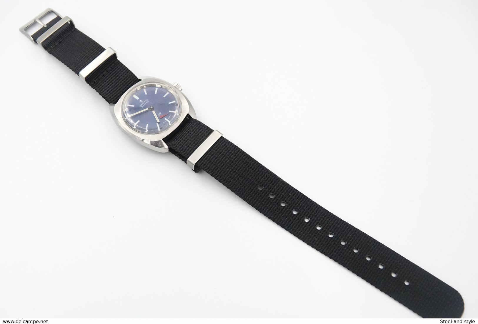 watches :  PRONTO SPORTAL SR HANDWINDING VINTAGE BLUE DIAL - original - running -