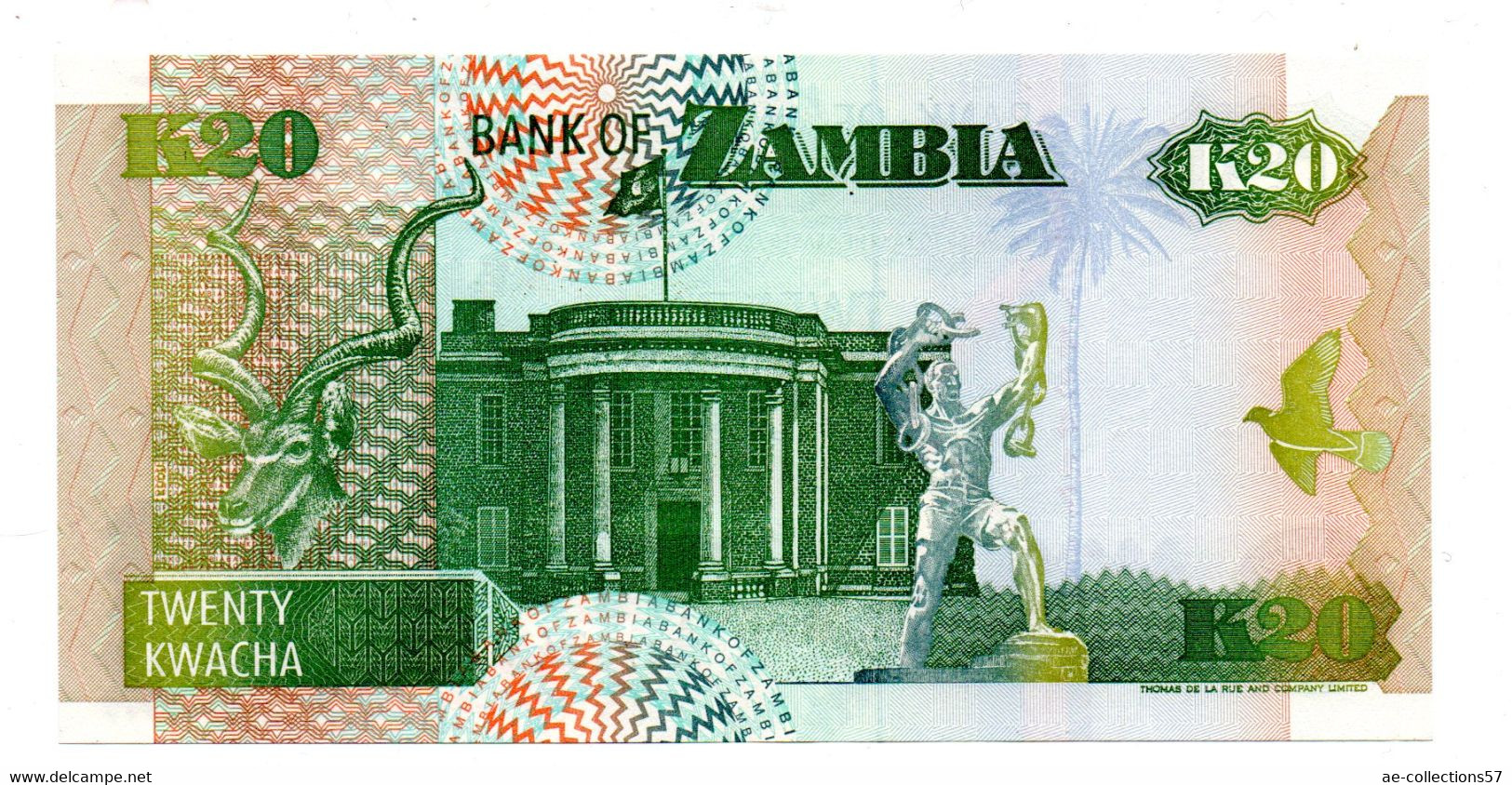 Zambie / 20 Kwacha 1992 / UNC - Zambie