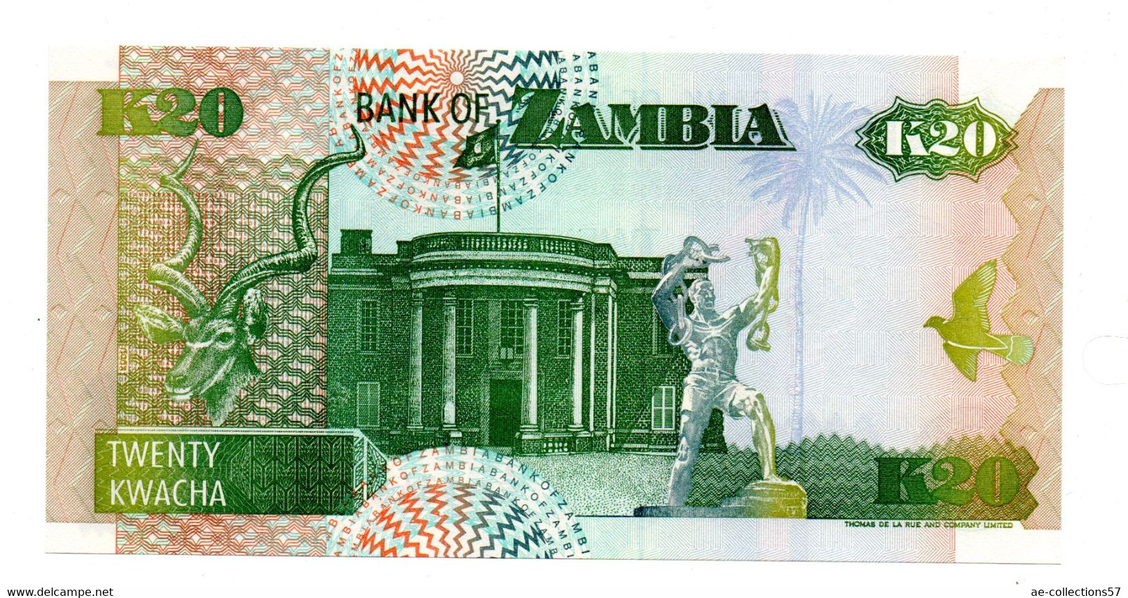 Zambie / 20 Kwacha 1992 / UNC - Zambie