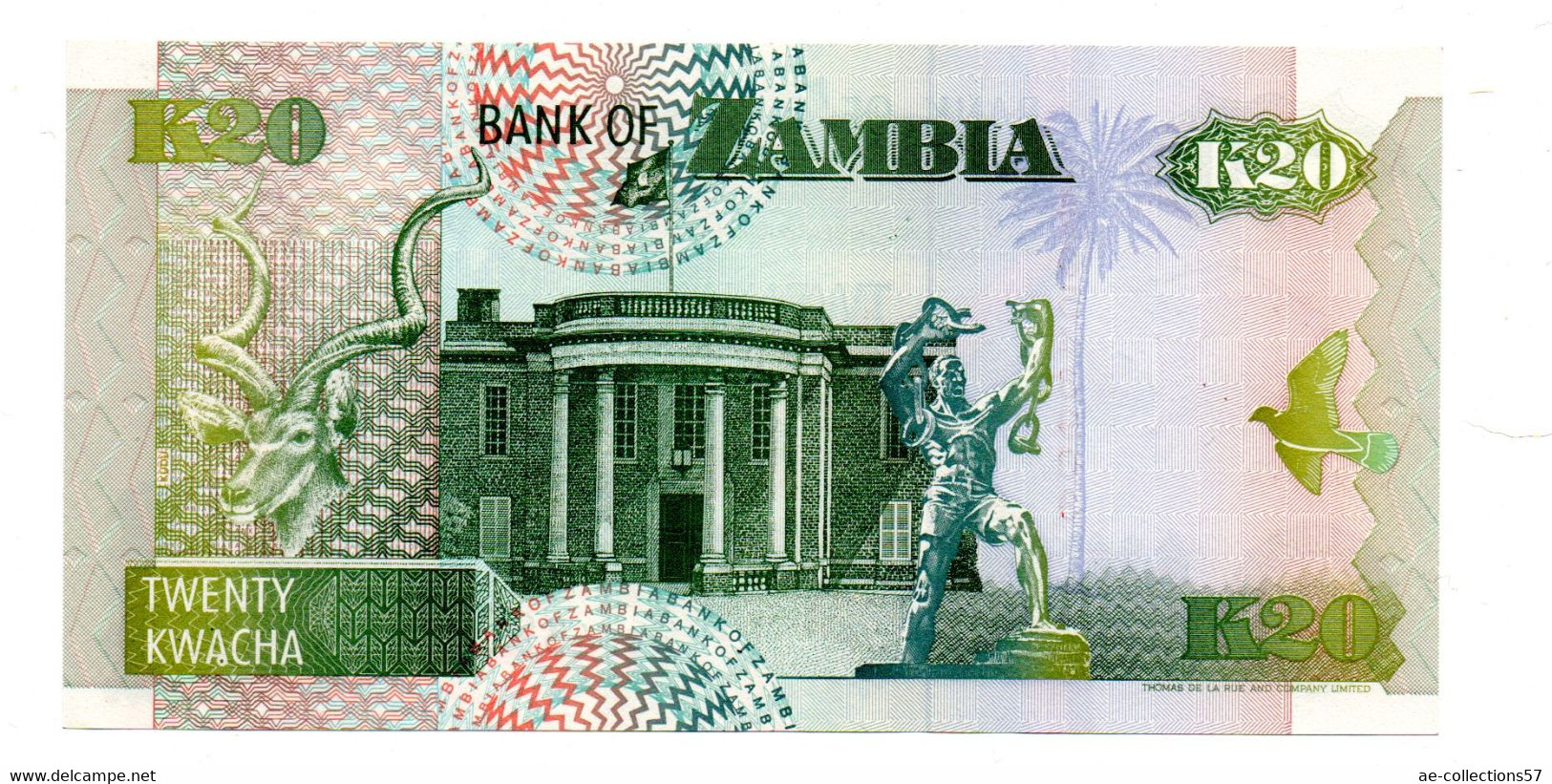 Zambie / 20 Kwacha 1992 / UNC - Sambia