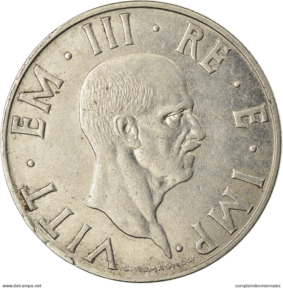 Monnaie, Italie, Vittorio Emanuele III, 2 Lire, 1939, Rome, TTB+, Stainless - 2 Liras