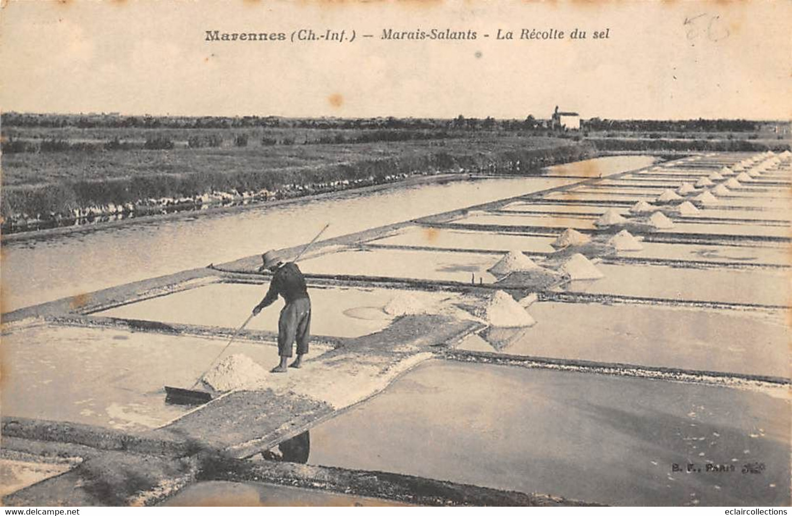 Marennes           17          Marais Salants. Récolte Du Sel       (voir Scan) - Marennes