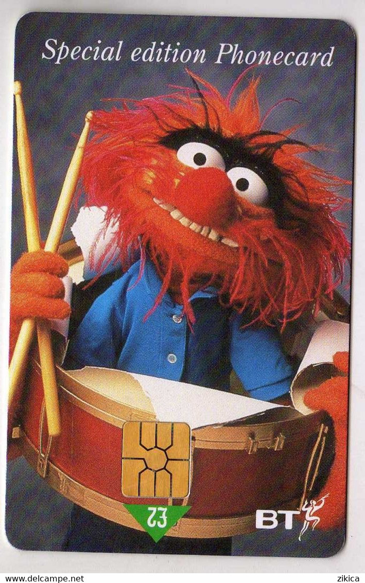 Phonecard - United Kingdom - BT - British Telecom - Special Edition - The Muppet Show,frog,cinema / Film.music - Sonstige & Ohne Zuordnung