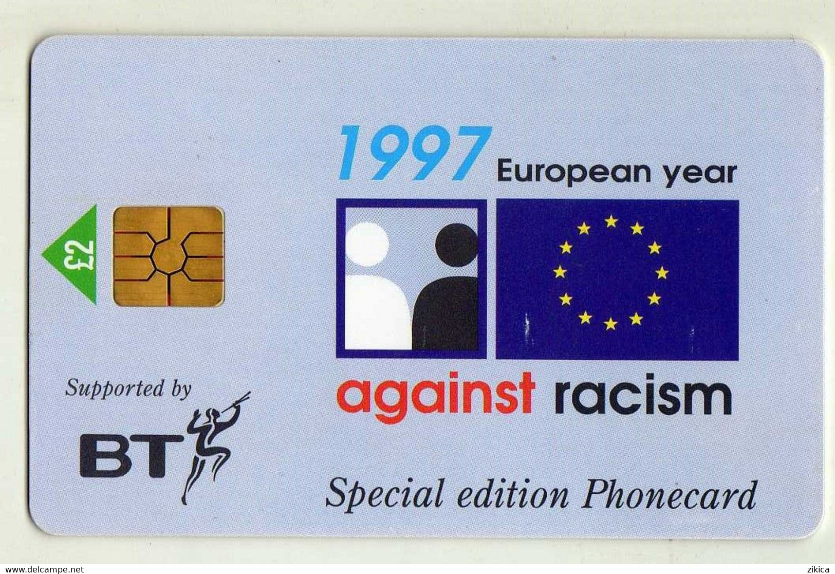 Phonecard - United Kingdom - BT - British Telecom - Special Edition - 1997 European Year - Against Racism - Otros & Sin Clasificación