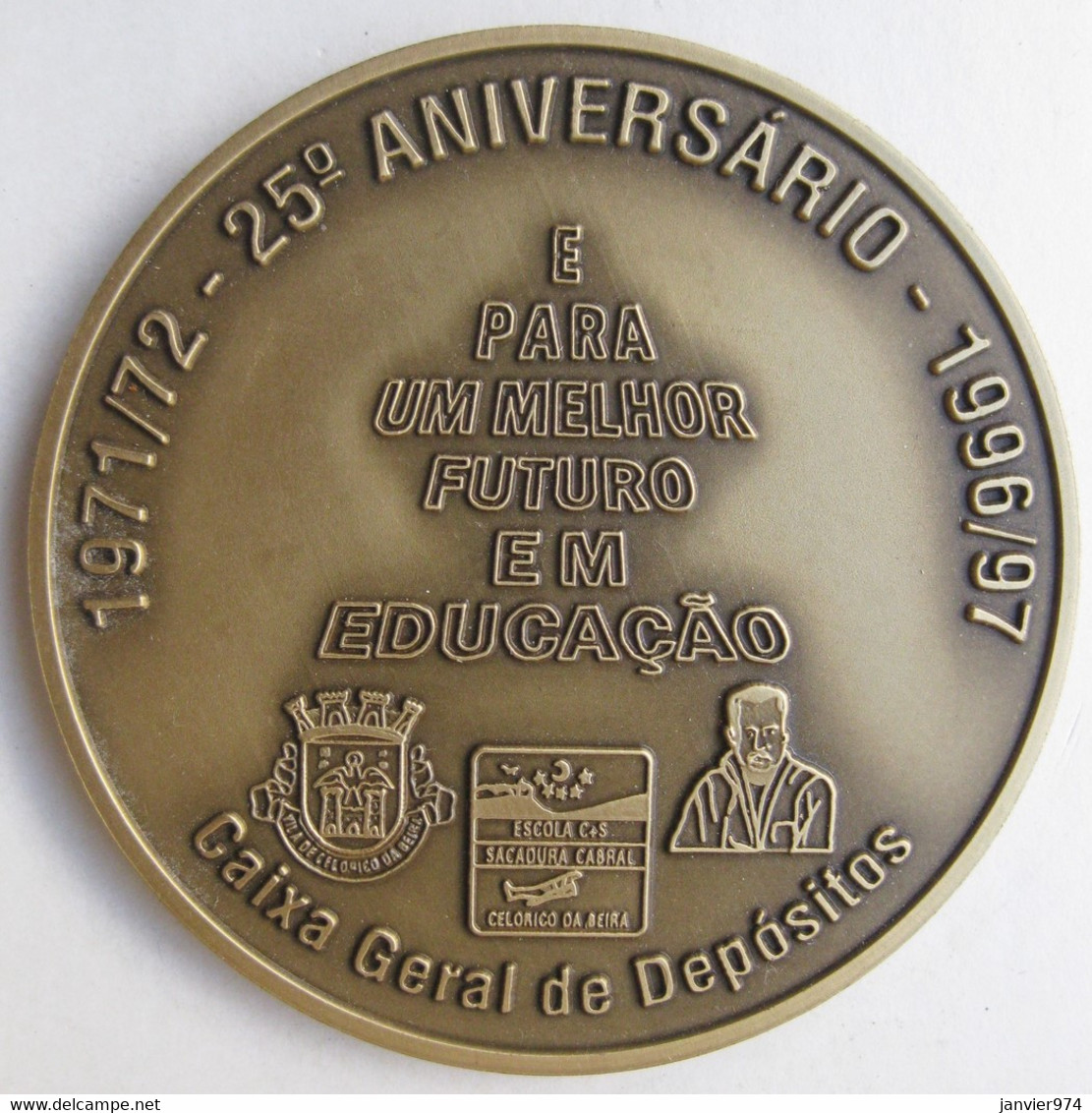 Portugal Medalha Celorico Da Beira Escola C+S Sacadura Cabral, 25 Anos 1971/1972 – 1996/1997 - Professionals / Firms