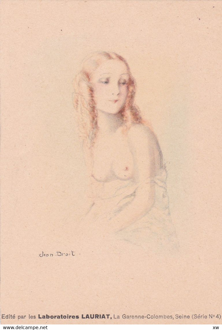 ILLUSTRATEURS / Buste De Femme Illustré Par Jean Droit, édité Par Les Laboratoires LAURIAT - Droit