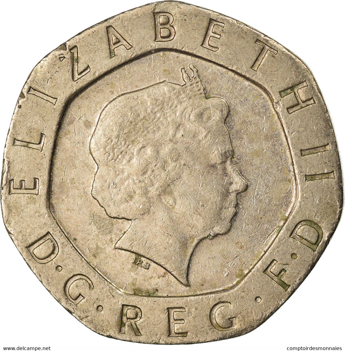 Monnaie, Grande-Bretagne, Elizabeth II, 20 Pence, 2002, TTB, Copper-nickel - 20 Pence