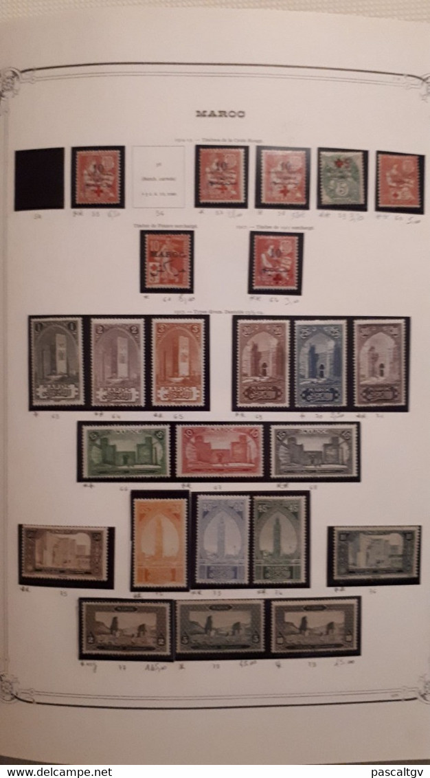 MAROC. Collection Entre 1891 Et 1982, 1200 Timbres ** ; Qqs * ; Qqs Ob Sur L'ancien Suivant Scans.(cote 4200 Eu) - Andere