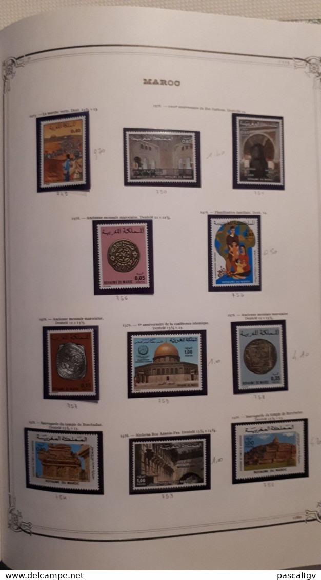 MAROC. Collection entre 1891 et 1982, 1200 Timbres ** ; qqs * ; qqs Ob sur l'ancien suivant scans.(cote 4200 eu)