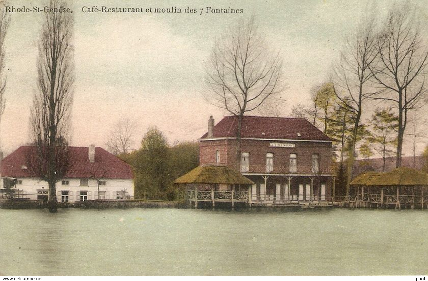 Rhode-St-Genese / St-Genesius-Rode : Café-restaurant Et Moulin Des 7 Fontaines 1913 - Rhode-St-Genèse - St-Genesius-Rode