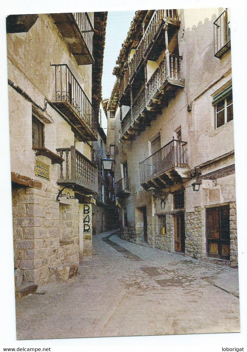 TIPICA CALLE DEL PORTAL DE MOLINA  ( BAR ) - MONUMENTO NACIONAL .- ALBARRACIN - TERUEL.- ( ESPAÑA ) - Teruel