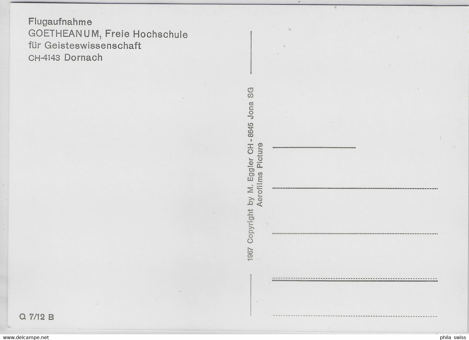 Flugaufnahme Goetheanum Freie Hochschule Für Geisteswissenschaft Dornach - Dornach