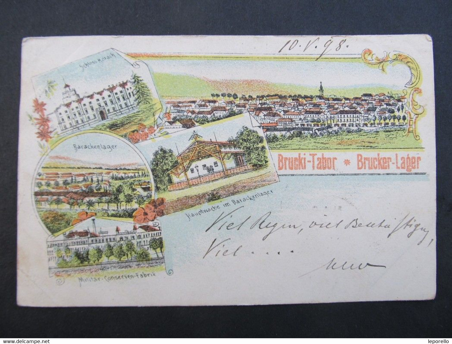 AK BRUCK A.d.Leitha Litho 1898  //   D*47261 - Bruck An Der Leitha