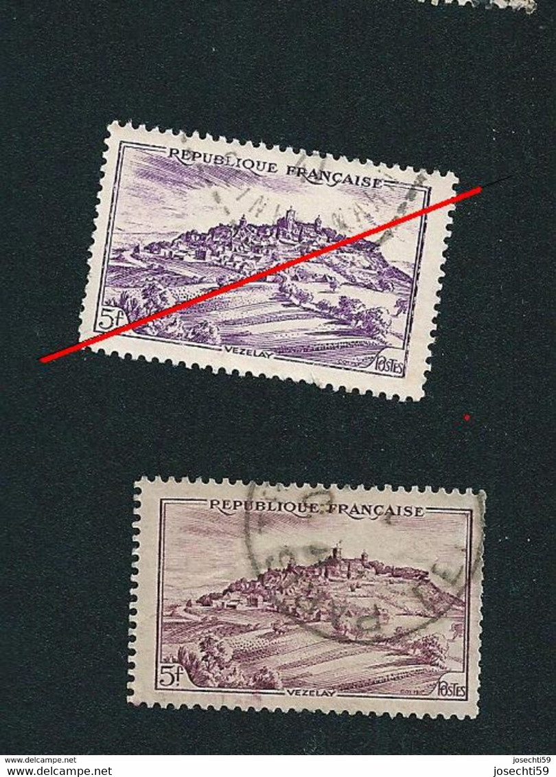 N° 759 Vézelay 1946 Timbre  France Oblitéré Pale - Oblitérés