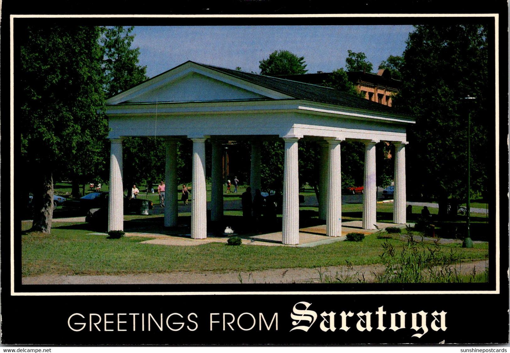 New York Saratoga Greetings Showing Congress Spring 1992 - Saratoga Springs