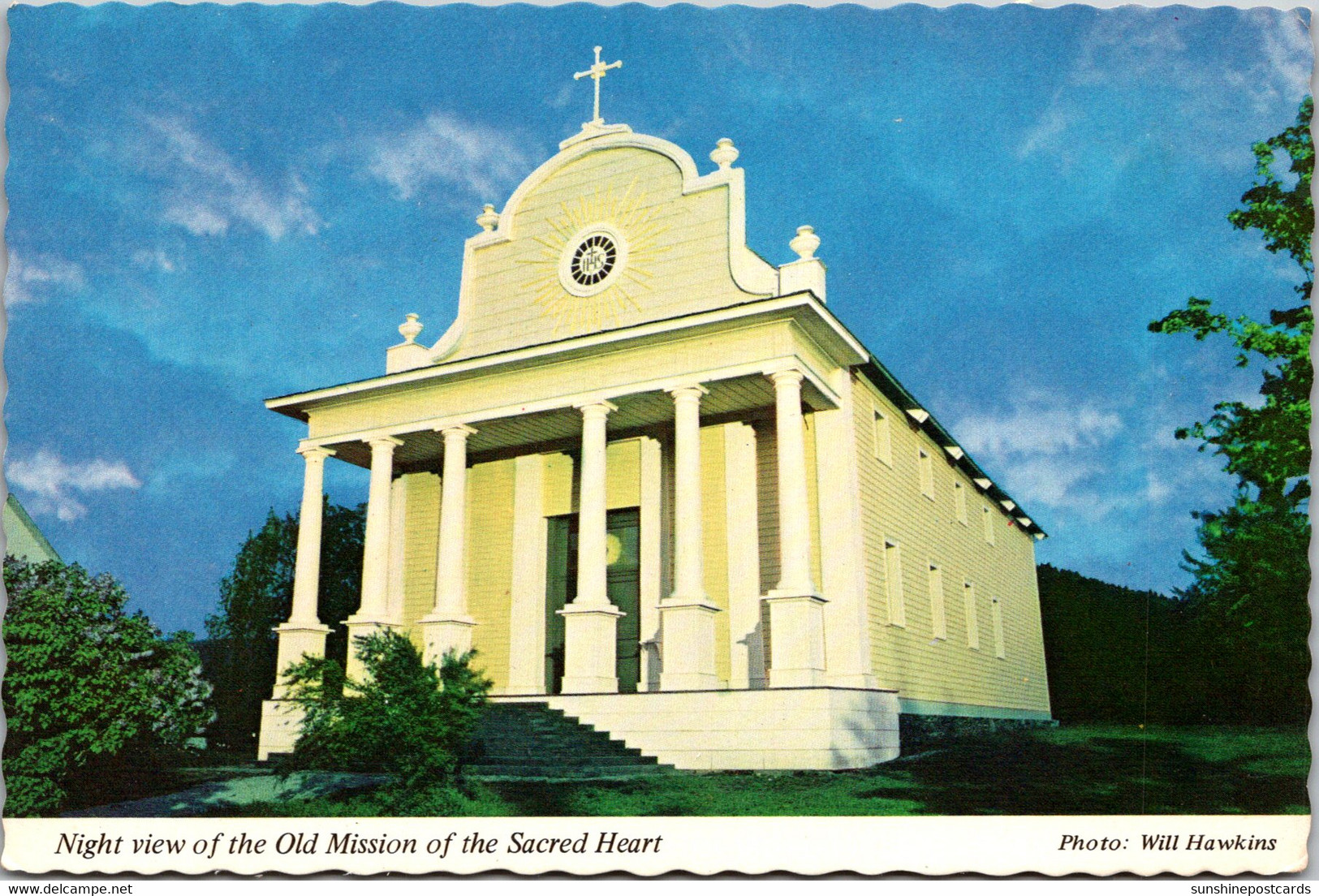 Idaho Cataldo Old Mission Of The Sacred Heart At Night - Otros & Sin Clasificación
