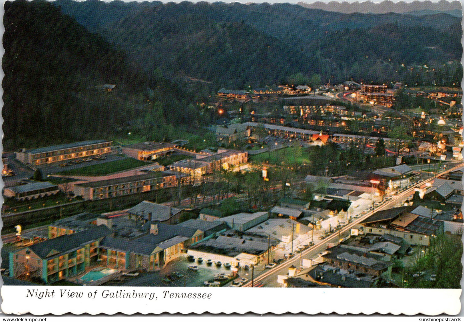 Tennessee Gatlinburg Night View - Smokey Mountains