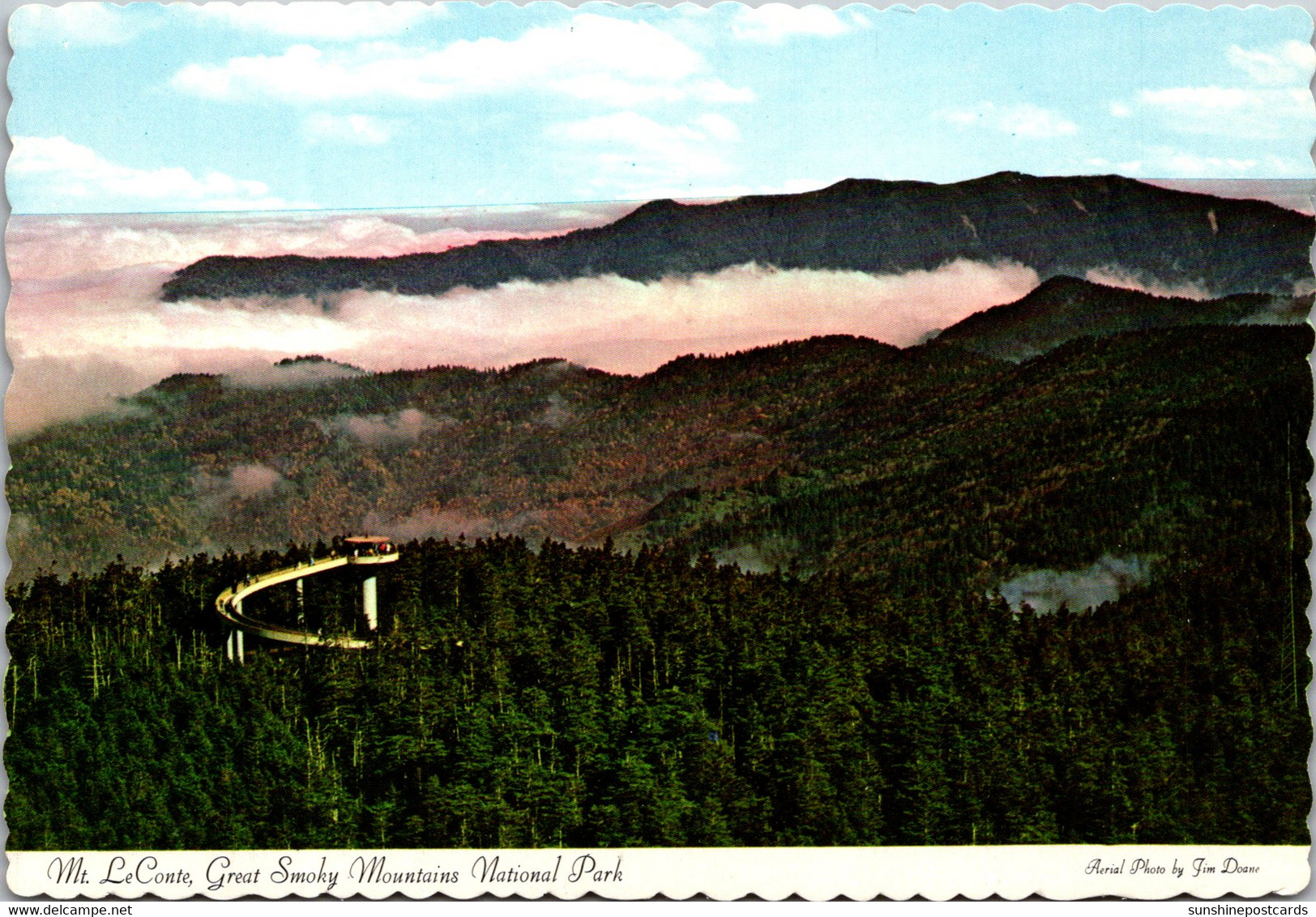 Tennessee Smoky Mountains Mount Le Conte Seen From Clingman's Dome - Smokey Mountains