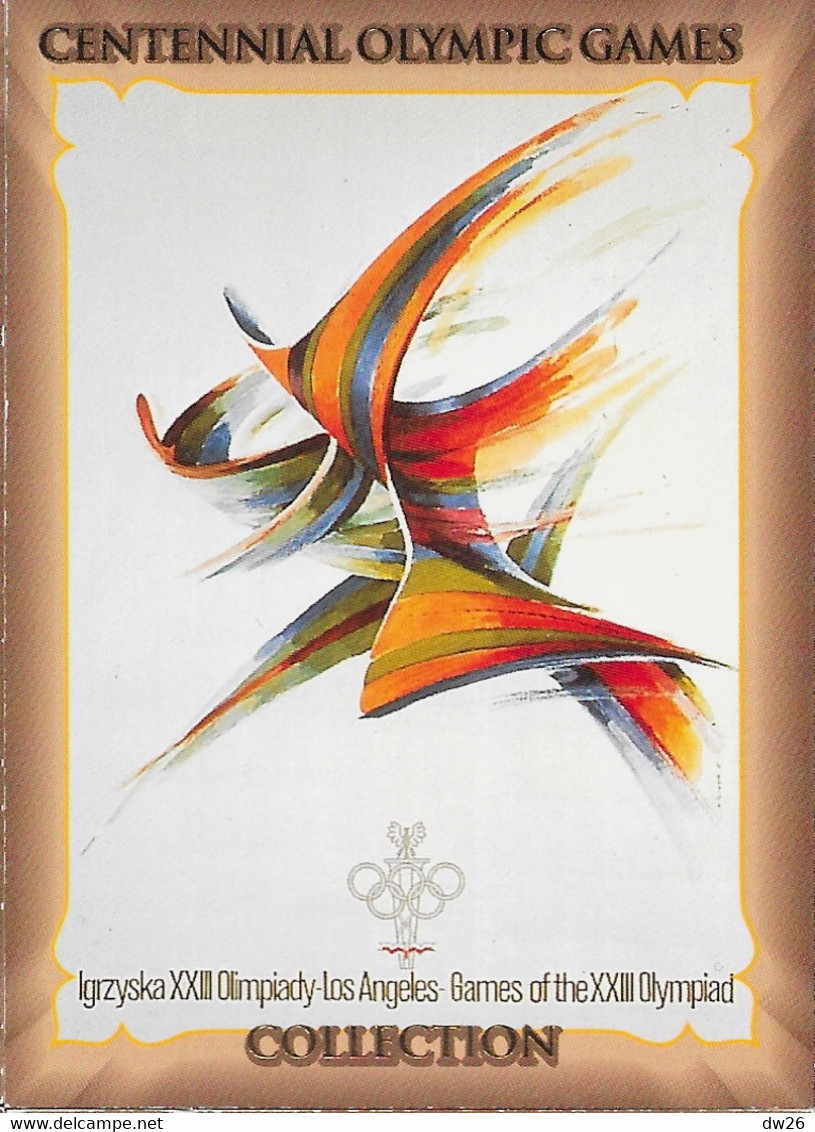 Centennial Olympic Games Atlanta 1996, Collect Card N° 15 - Poster Los Angeles 1984 - Palmarès Champions 800 M Women - Trading-Karten