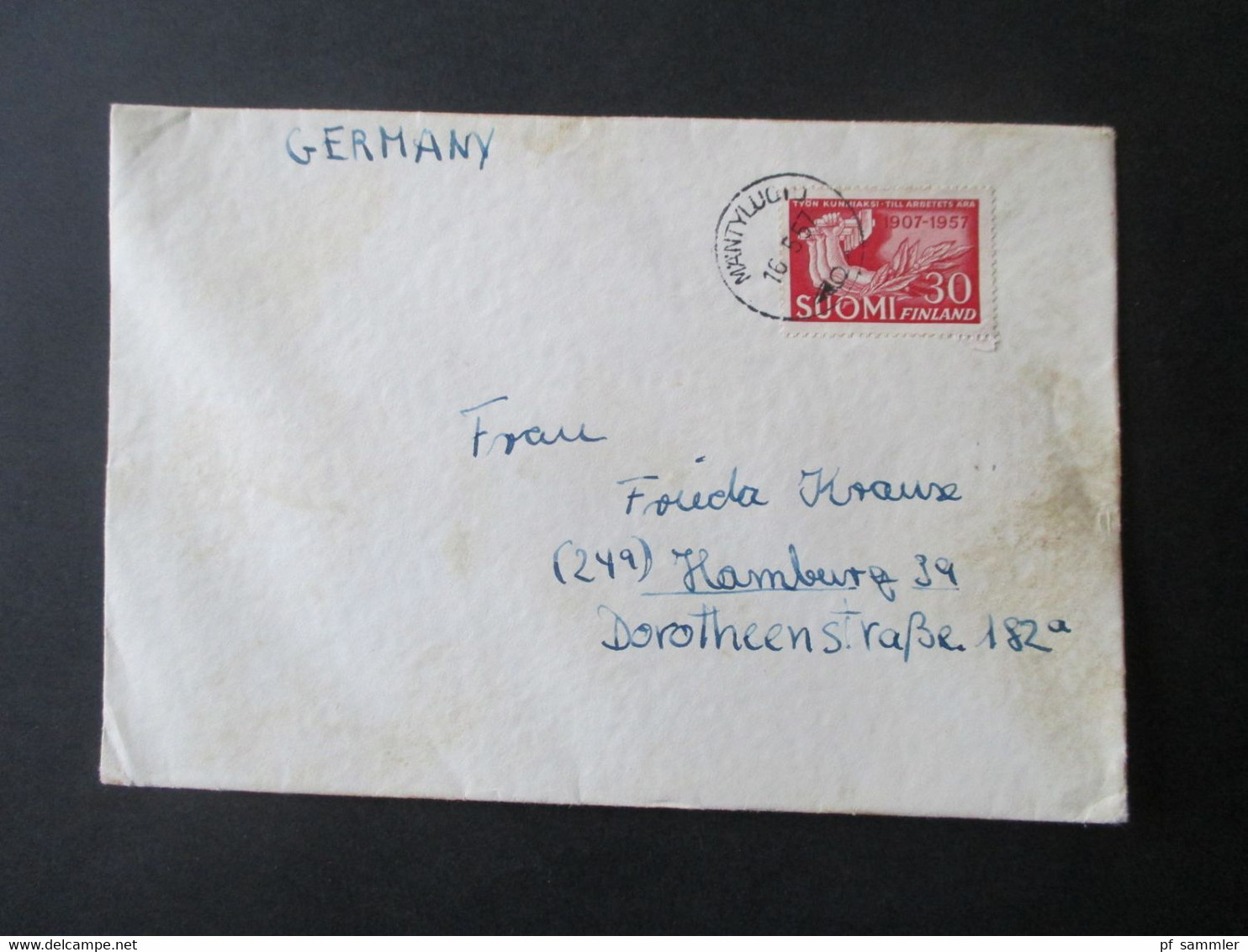 Finnland 1949 - 60er Jahre Auslandsbriefe / Luftpost 16 Belege + 4 moderne Briefe! Schöne Umschläge / 1x Freistempel