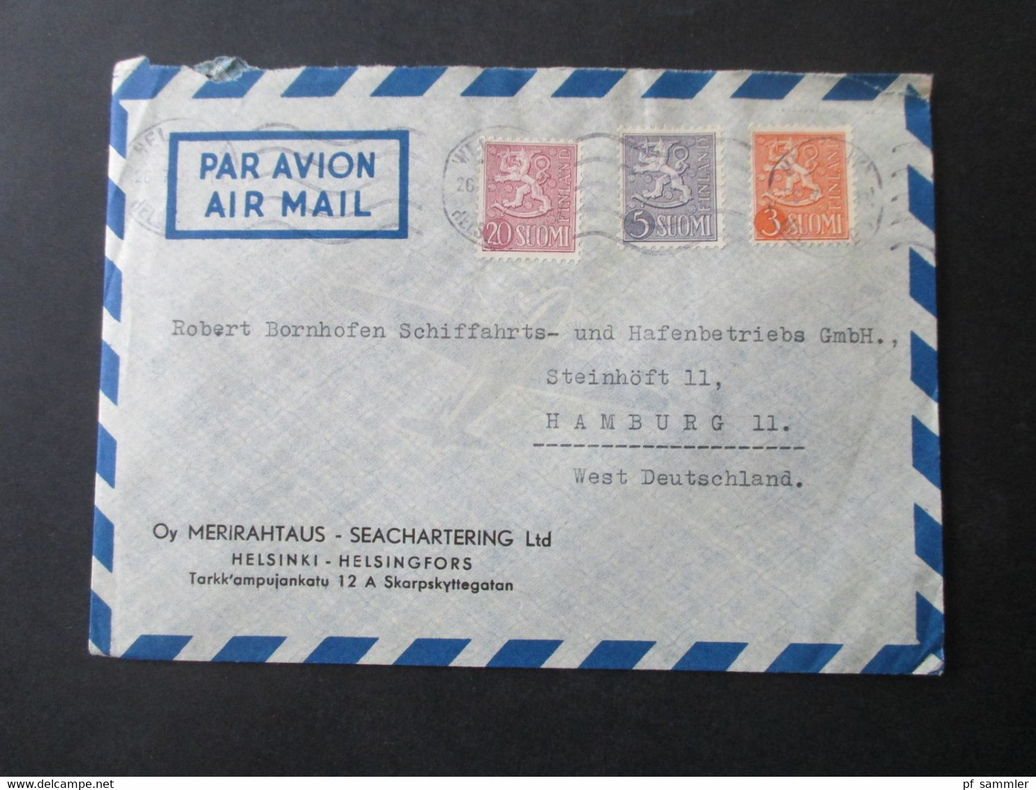 Finnland 1949 - 60er Jahre Auslandsbriefe / Luftpost 16 Belege + 4 moderne Briefe! Schöne Umschläge / 1x Freistempel